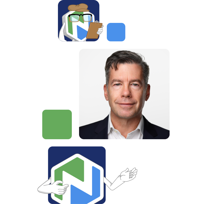 Tiles of Niche Buddy and a smiling man