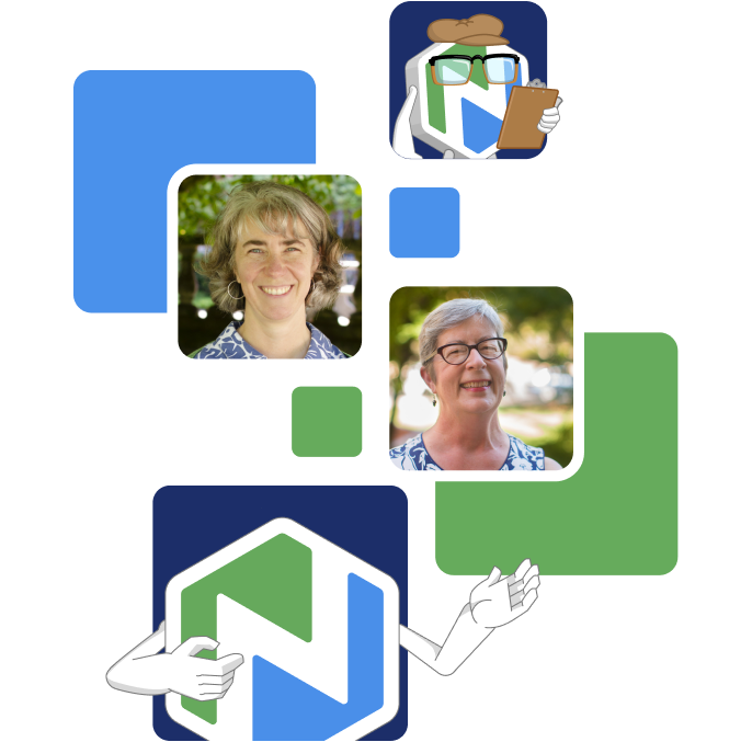 Niche Buddy and two images of smiling women