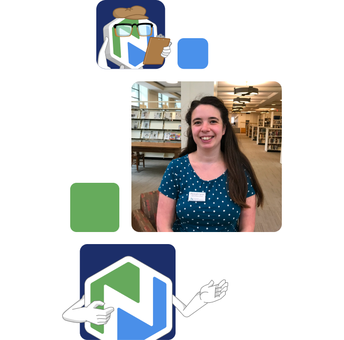 Tiles of Niche Buddy and a smiling woman