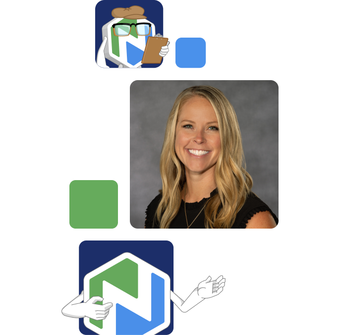 Tiles of Niche Buddy and a smiling woman.