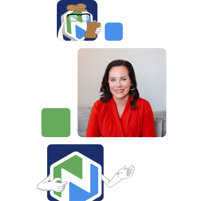 Tiles of Niche Buddy and a smiling woman