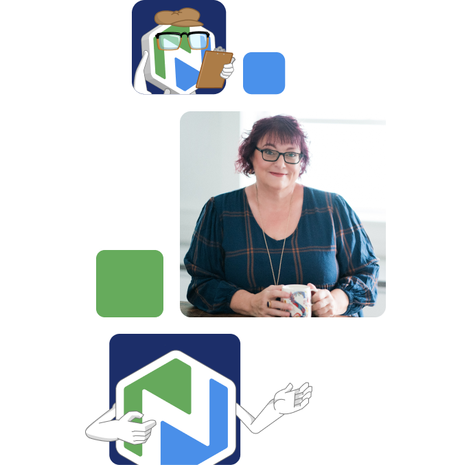 Tiles of Niche Buddy and a smiling woman