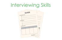 Interviewing Skills Planning and Preparing