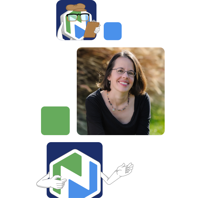 Tiles of Niche Buddy and a smiling woman