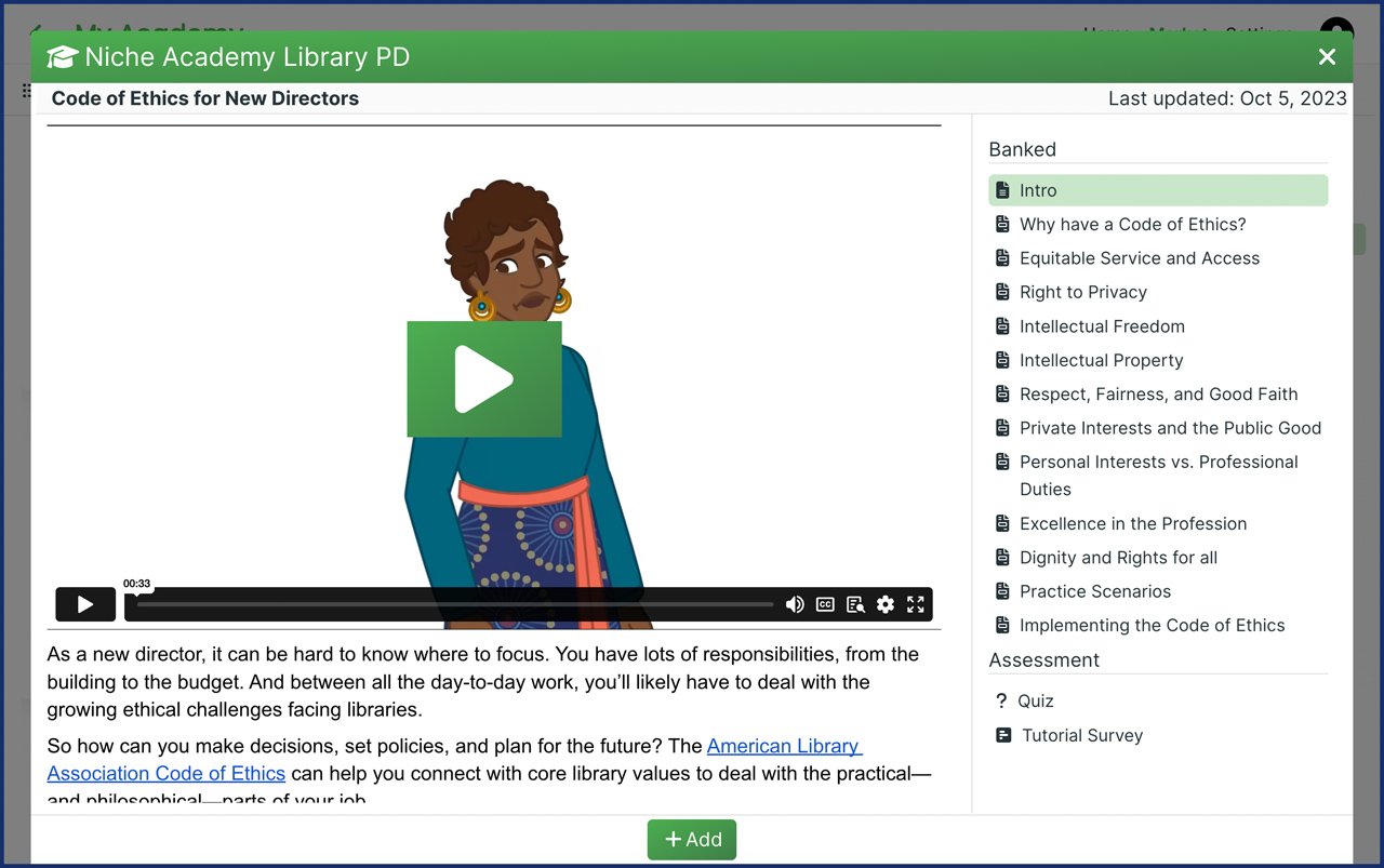 screenshot Code-of-Ethics-for-New-Directors tutorial intro